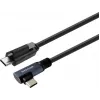 Vivolink USB-C į USB-C laidas, kampinis, profesionaliam naudojimui (PROUSBCMMS8A)