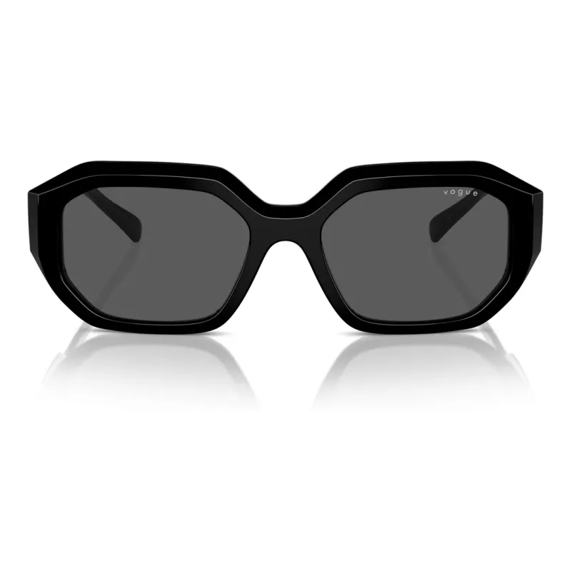 VOGUE VO5554S-W4487 Moteriški katės akies akiniai nuo saulės juodi/pilki 54mm