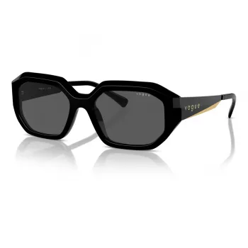 VOGUE VO5554S-W4487 Moteriški katės akies akiniai nuo saulės juodi/pilki 54mm
