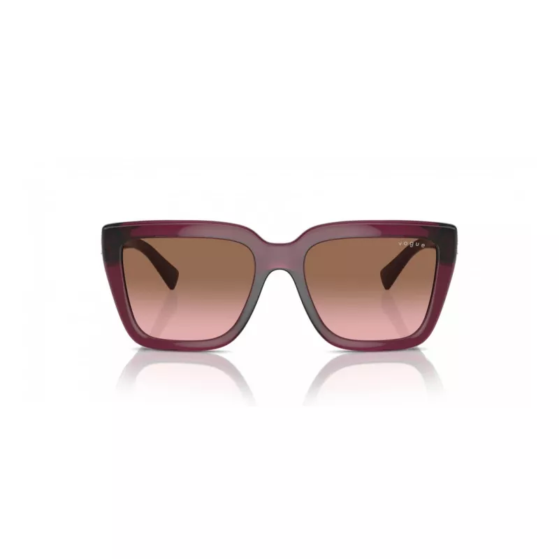 VOGUE VO5575SB29891 Moteriški stačiakampiai akiniai nuo saulės Havana Brown Gradient 55mm