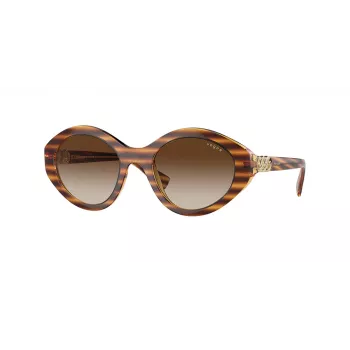 VOGUE VO5576SB15081 Moteriški katės akies formos akiniai nuo saulės Havana Brown Gradient