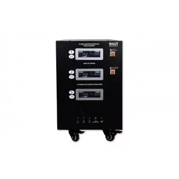 VOLT POLSKA AVR PRO 25000VA Trifazis automatinis įtampos stabilizatorius su 3% tikslumu ir servovarikliu