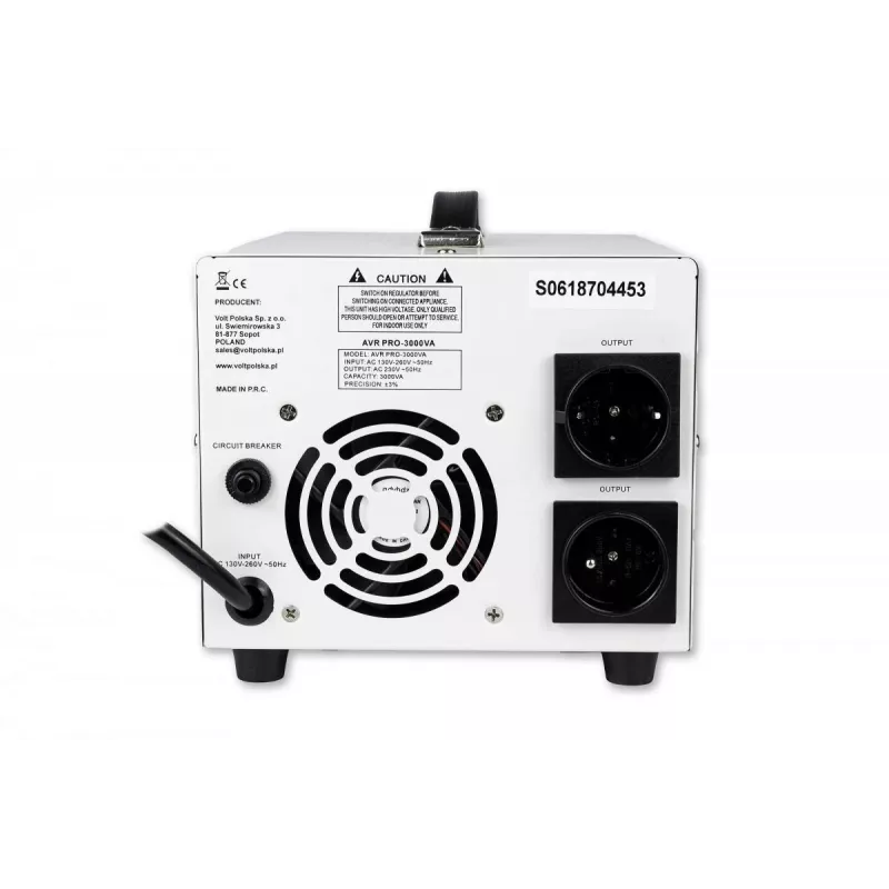 Volt Polska AVR PRO 3000VA 3% įtampos stabilizatorius