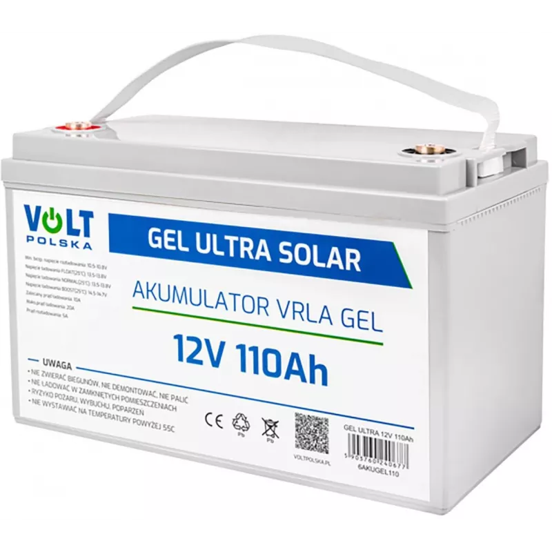 VOLT POLSKA GEL VPRO saulės baterija 12V 110Ah