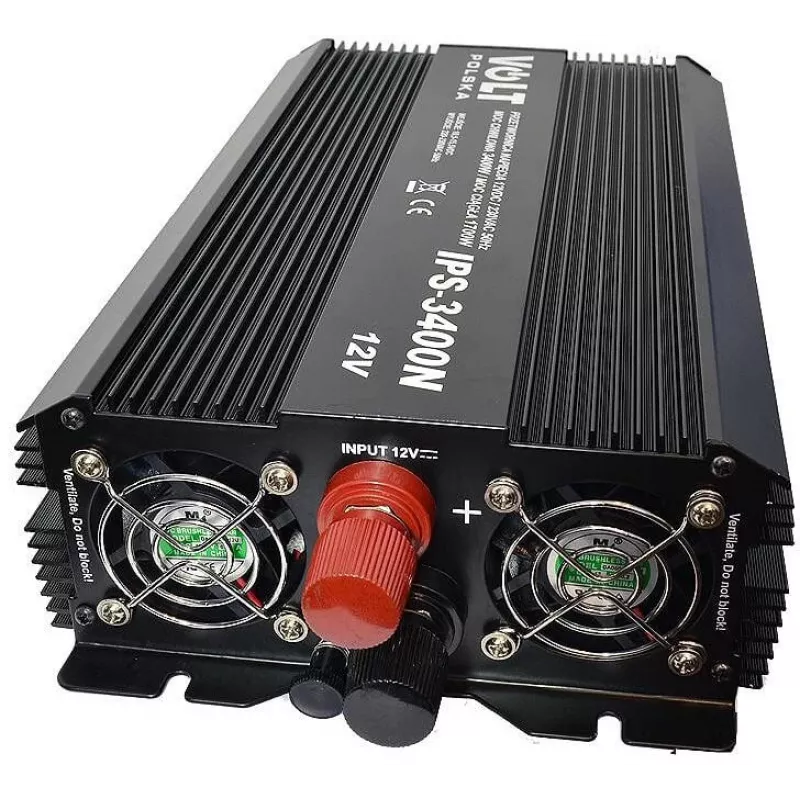 VOLT POLSKA IPS 1700/3400 Pure Sine Wave Power Inverter 12V DC to 230V AC 1700W Continuous / 3400W Peak