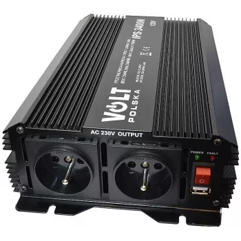 VOLT POLSKA IPS 1700/3400 Pure Sine Wave Power Inverter 12V DC to 230V AC 1700W Continuous / 3400W Peak