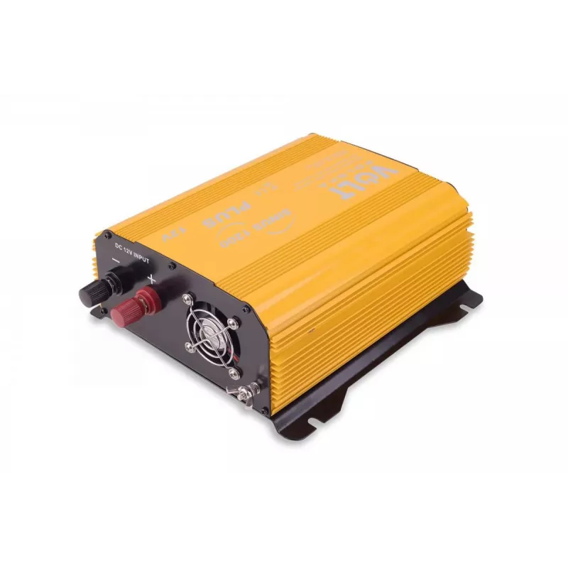 Volt Polska Sinus Plus 1200 grynojo sinusoidinio bangos keitiklis 12V DC į 230V AC 600W nuolatinė / 1200W piko