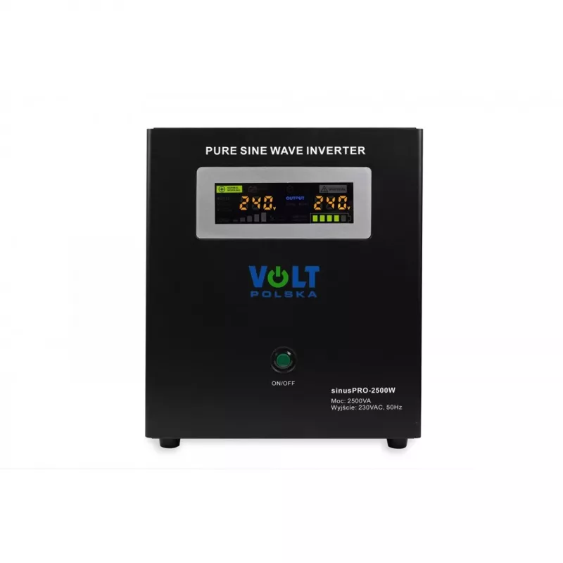 VOLT POLSKA SINUS PRO 2500W 24V UPS Gryna sinusinė banga 3500VA