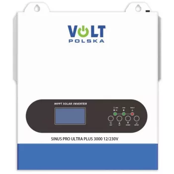Volt Polska SinusPro ULTRA PLUS 3000 12/230V (1500/3000W) + 100A MPPT gryno sinusoidės hibridinis keitiklis