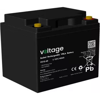 Voltage AGM baterija 12V 40Ah VE12-40 (6-9 metų tarnavimo laikas)