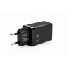 Voltage GaN Charger 67W sieninis įkroviklis, PD 3.0 / QC 3.0, 2x USB-C ir 1x USB-A, EU kištukas, juodas