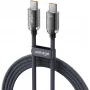 VOLTAGE PureCrystal 100W USB-C į USB-C PD laidas 1m juodas