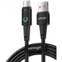 VOLTAGE VEKA66AC100BK PowerAngle 66W PD USB-A į USB-C laidas 1m juodas
