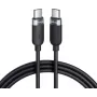 VOLTAGE VEKS100CC100BK USB-C į USB-C silikoninis 100W PD laidas 1m juodas