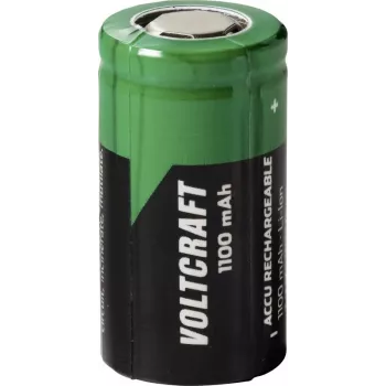 VOLTCRAFT 18350 plokščio viršaus ličio jonų baterija 3,7 V 1100 mAh (VC-17666005)