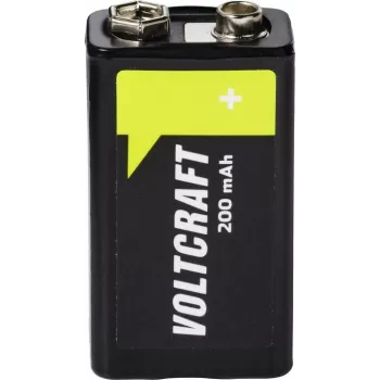 VOLTCRAFT 9 V blokinė akumuliacinė baterija NiMH 200 mAh 8,4 V paruošta naudoti 1 vnt. (VC-17665960)