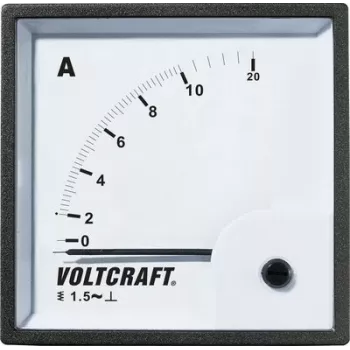 VOLTCRAFT AM-72X72/10A analoginis skydinis ampermetras 10A AC judančio geležies šerdies