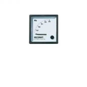VOLTCRAFT AM-72X72/50HZ analoginis skydinis dažnio matuoklis 45-55 Hz, 400 V AC, judančioji ritė, 72x72 mm