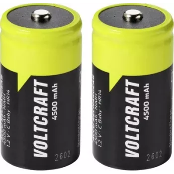 VOLTCRAFT Baby (C) NiMH įkraunama baterija 4500 mAh 1,2 V paruošta naudoti, 2 vnt. paketas VC-17275485