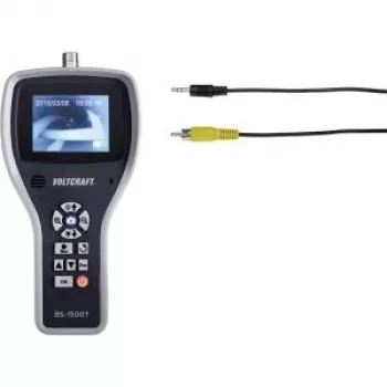 VOLTCRAFT BS-1500T endoskopo bazinis blokas su 3,5 colio TFT LCD, vaizdo ir nuotraukų įrašymu, TV išėjimu, SD kortelės lizdu, 4x skaitmeniniu priartinimu, LED