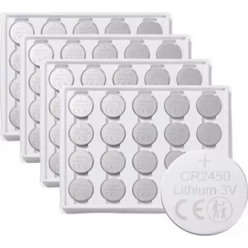 Voltcraft CR2450 mygtukinė baterija 3 V 580 mAh ličio baterijų paketas, 40 vnt., VC-16865930