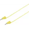 VOLTCRAFT itin lankstus matavimo laidas [lamelinis kištukas 2 mm - lamelinis kištukas 2 mm] 0,6 m geltonas MSB-200 2,2 A (VC-8557690)