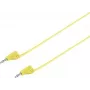 VOLTCRAFT itin lankstus matavimo laidas [lamelinis kištukas 2 mm - lamelinis kištukas 2 mm] 0,6 m geltonas MSB-200 2,2 A (VC-8557690)