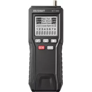 VOLTCRAFT KT-100 Tinklo kabelių testeris VC-17373870