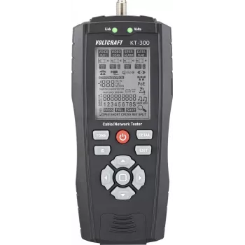 VOLTCRAFT KT-300 kabelių testeris VC-17497100 telekomunikacijoms ir tinklams