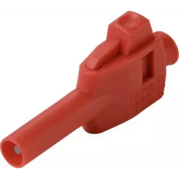 VOLTCRAFT MP-4 4 mm bananinis kištukas, tiesus, gnybtų terminalas, raudonas, 50 vnt. VC-17002935