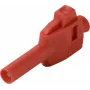 VOLTCRAFT MP-4 4 mm bananinis kištukas, tiesus, gnybtų terminalas, raudonas, 50 vnt. VC-17002935