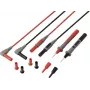 VOLTCRAFT MSL-820 Premium PVC bandymo laidai, auksuoti kontaktai, 1,2 m, 1 pora (raudona/juoda) VC-17312685