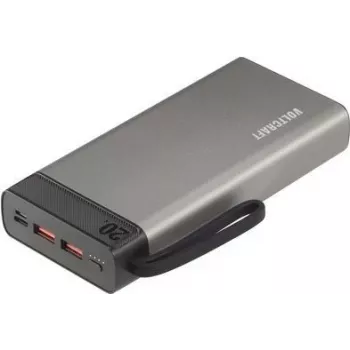 VOLTCRAFT PB-20-PD3.0 Power Bank 20000 mAh Power Delivery LiPo pilka-juoda VC-12918120