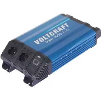VOLTCRAFT PSW 1500-12-G grynos sinusinės bangos inverteris 1500 W 12 V DC į 230 V AC VC-14490405