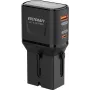 VOLTCRAFT UC-1C1A35W01 35W kelioninis sieninis įkroviklis USB-C PD ir USB-A Quick Charge, juodas, su ES/JK/JAV adapteriais VC-17792720