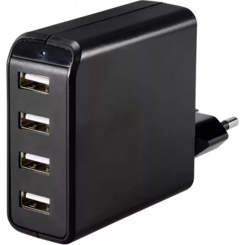 VOLTCRAFT UC-4AXX001 USB įkroviklis 24 W 4x USB-A juodas vidaus