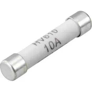 VOLTCRAFT VC-14933145 multimetro saugiklis, 10 A, 600 V AC/DC, greitai perdegantis, 6,35 x 31,8 mm, 100 vnt. paketas