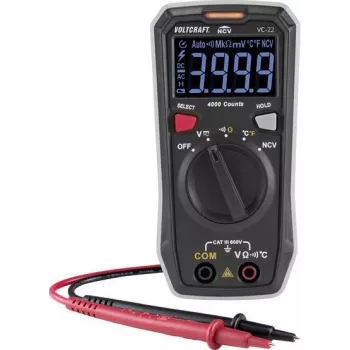 VOLTCRAFT VC-22 skaitmeninis multimetras CAT III 600 V, 4000 rodmenų VC-11899610