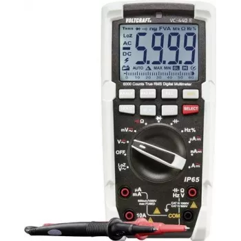 VOLTCRAFT VC-440 E-ISO skaitmeninis multimetras IP65 CAT III 1000V CAT IV 600V 6000 rodmenų True RMS