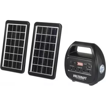 VOLTCRAFT VC-PS15000-Solar VC-14297675 saulės energijos bankas 15000 mAh su 3 W saulės paneliu