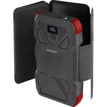VOLTCRAFT VC-SPB-20.000 saulės energijos bankas 20000 mAh su 1,5 W saulės paneliu, 3 A išėjimo srove, IP65, juodas VC-14456835