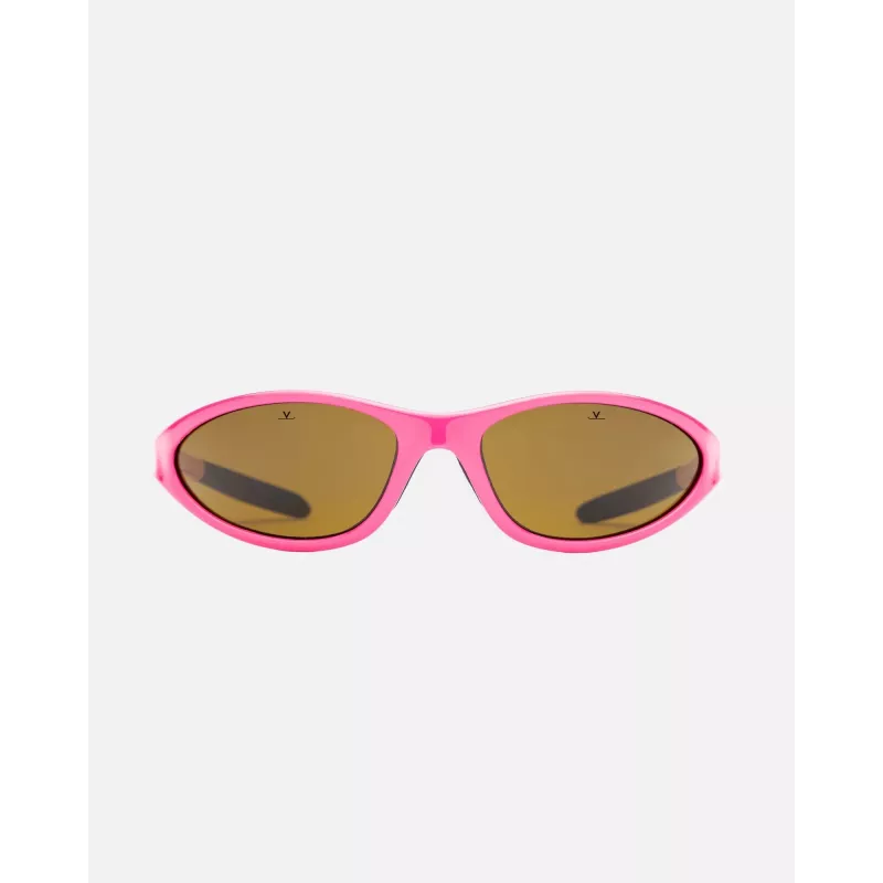 VUARNET A150X072121 Unisex akiniai nuo saulės - stačiakampis acetatinis rėmelis, pilki mineralinio stiklo lęšiai, 60/20/145 mm