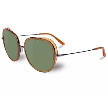 Vuarnet VL1629 Moteriški Akiniai nuo Saulės - Acetato Rėmelis, Mineralinio Stiklo Lęšiai, 53mm Lęšio Plotis, 17mm Tiltelis, 145mm Kojelė - UV400 Apsauga