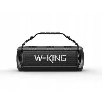 W-King D8 nešiojamas Bluetooth garsiakalbis, visiškai juodas, 50W RMS, IPX6, TWS