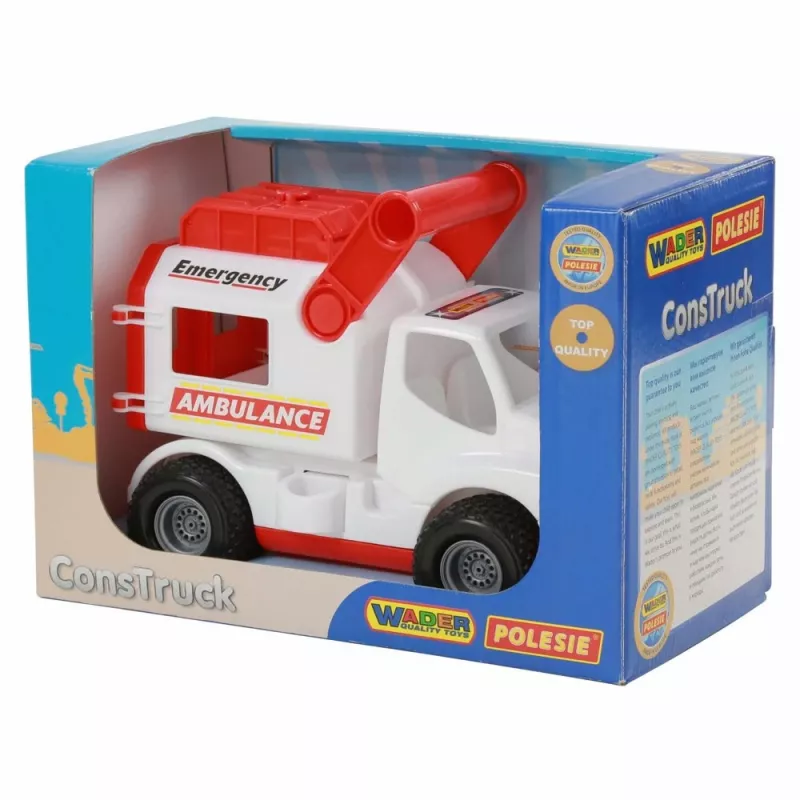WADER POLESIE Auto ConsTruck Ambulance White Polesie 41913