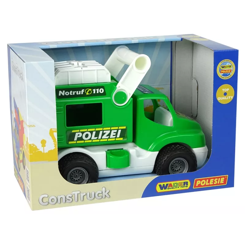 WADER POLESIE Policijos automobilis ConsTruck žalias 41906
