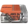 WAGO 221-415 COMPACT jungiamasis gnybtas 5 laidininkams, 0,2-4 mm², 25 vnt. pakuotė