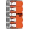 WAGO 221-415 COMPACT jungiamasis gnybtas 5 laidininkams, 0,2-4 mm², 25 vnt. pakuotė