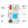 WAGO 750-348 ECO CANopen lauko magistralės jungtis, D-sub 9 kontaktų, 24 VDC, DIN bėgelis, pilka