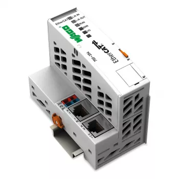 WAGO 750-354 EtherCAT lauko magistralės jungtis, 100 Mbit/s, 24 VDC, DIN bėgelis